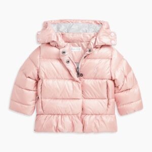 POLO Ralph Lauren baby girl's down puffer peplum jacket, NEW WITH TAGS